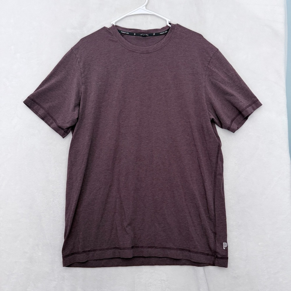 Public Rec T Shirt Mens XL Red Maroon Stretch Basic Casual Go To Tee